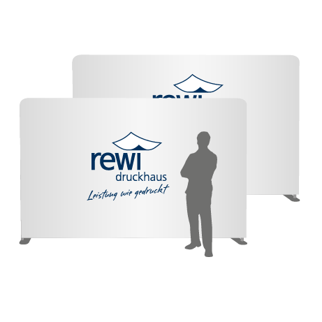 Textilwand ALU | 400er gerade | beidseitig bedruckt