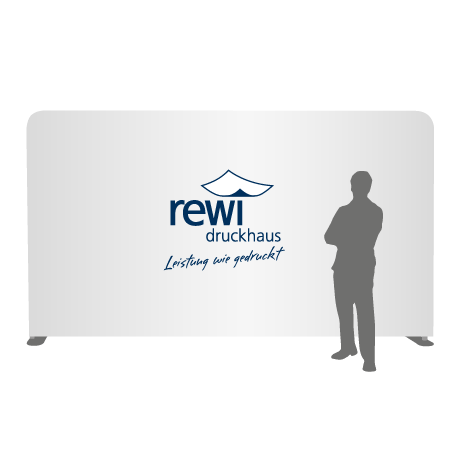 Textilwand ALU | 500er gerade | einseitig bedruckt