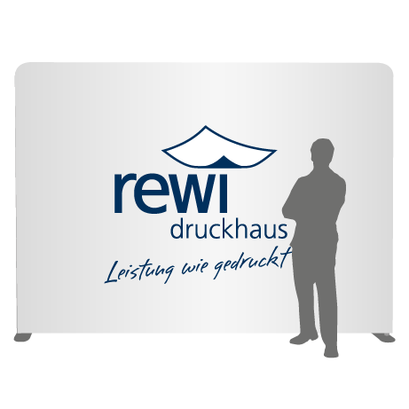 Textilwand ALU | 300er gerade | einseitig bedruckt