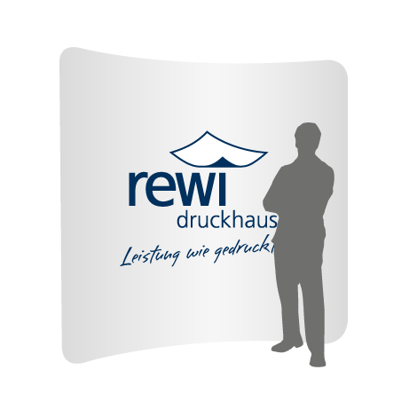 Textilwand ALU | 240er gebogen | einseitig bedruckt
