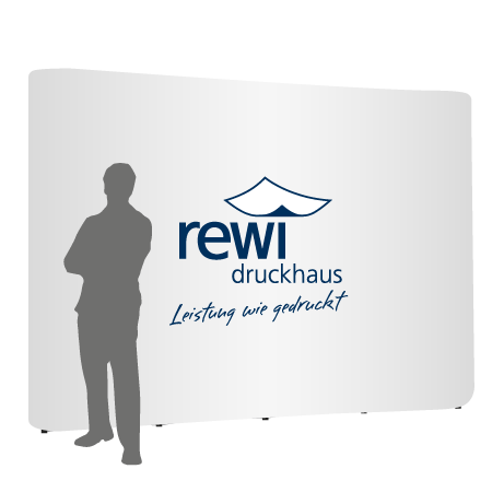 Pop-Up Faltwand | 4 x 3 Felder gerade | einseitig bedruckt
