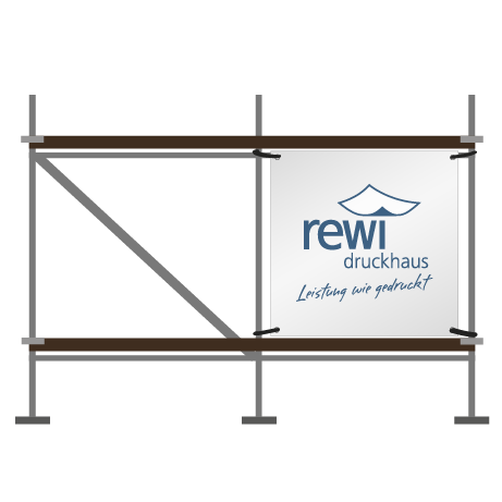 Gerüstbanner | B 250 cm x H 100 cm | einseitig bedruckt