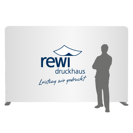 Textilwand ALU | 400er gerade | einseitig bedruckt