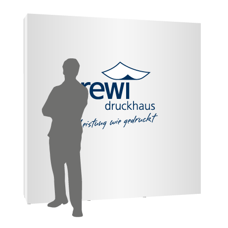Textilfaltwand | 3 x 3 Felder gerade | einseitig bedruckt