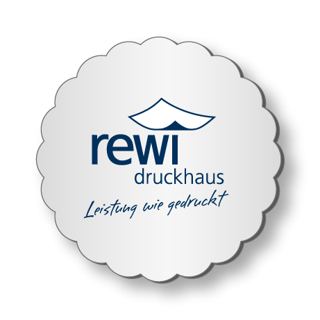 Getränkeuntersetzer aus Airlaid | D 9 cm rund mit Wellenrand | einseitig bedruckt