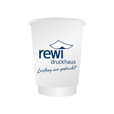 Pappbecher BIO | 400 ml doppelwandig | rundum bedruckt