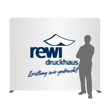 Textilwand ALU | 240er gerade | einseitig bedruckt